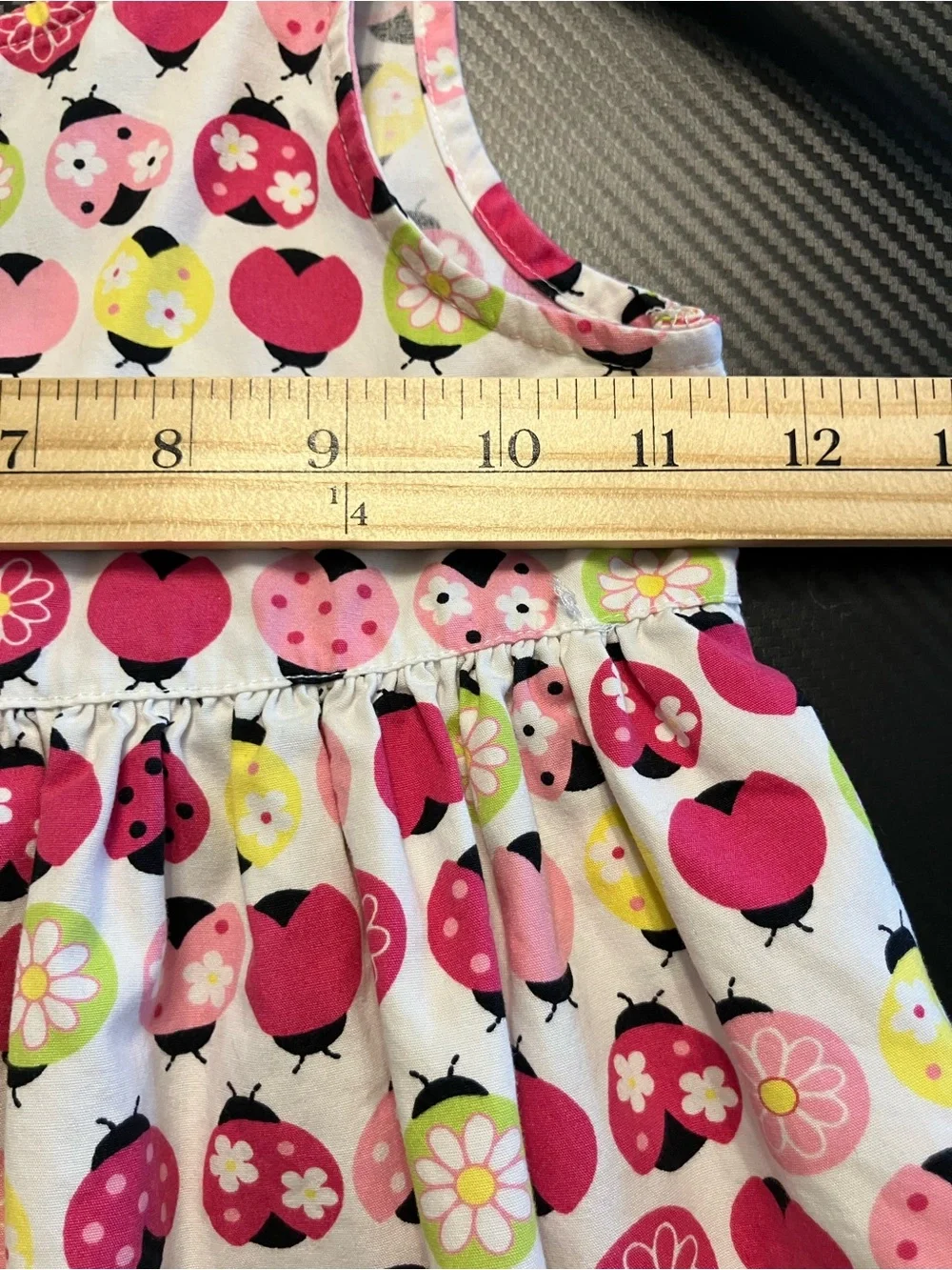 Gymboree Pink Multi Ladybug Print Tie-Shoulder Sundress